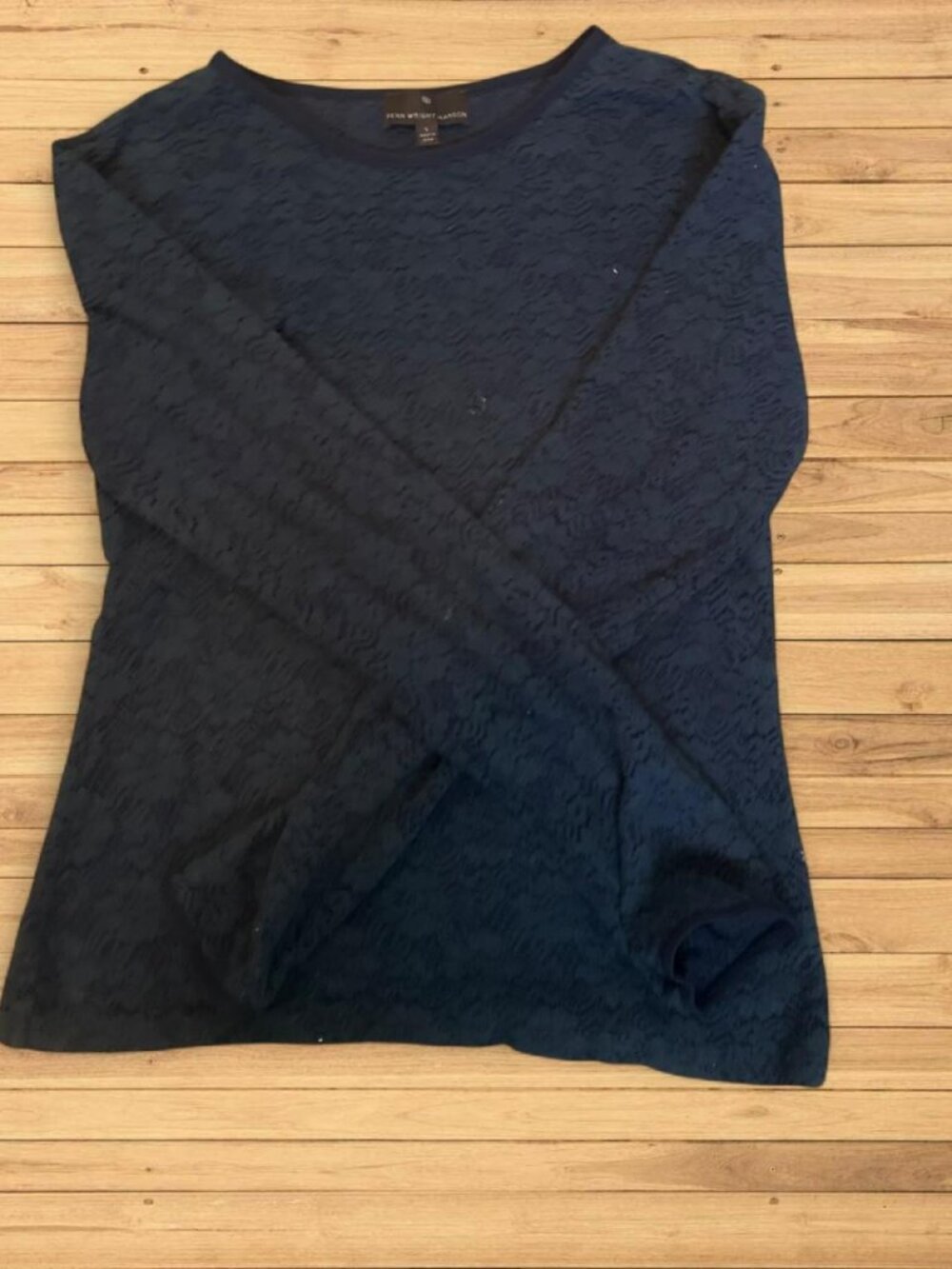 Navy long sleeve top